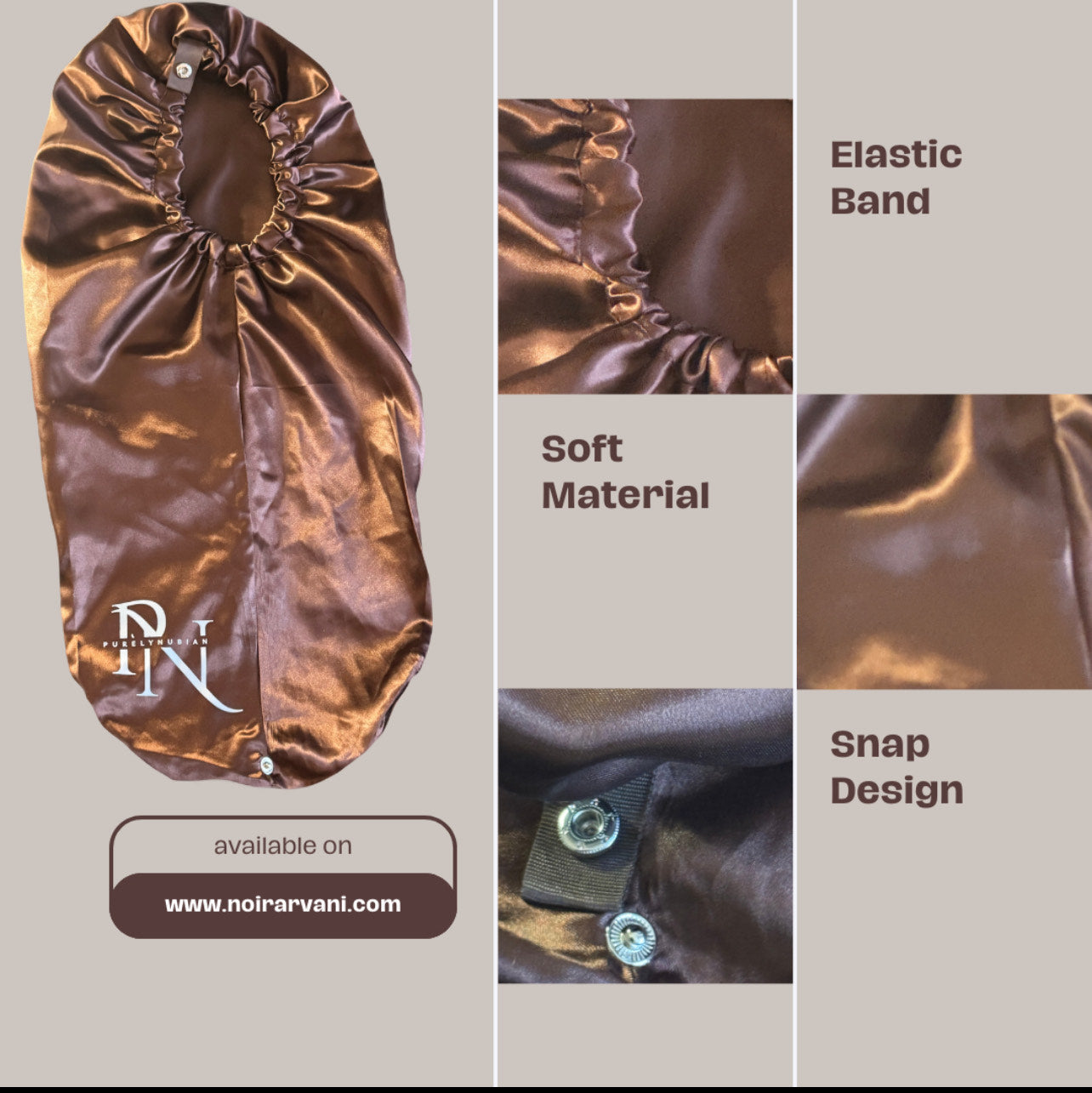 Noir Arvani Satni Bonnets