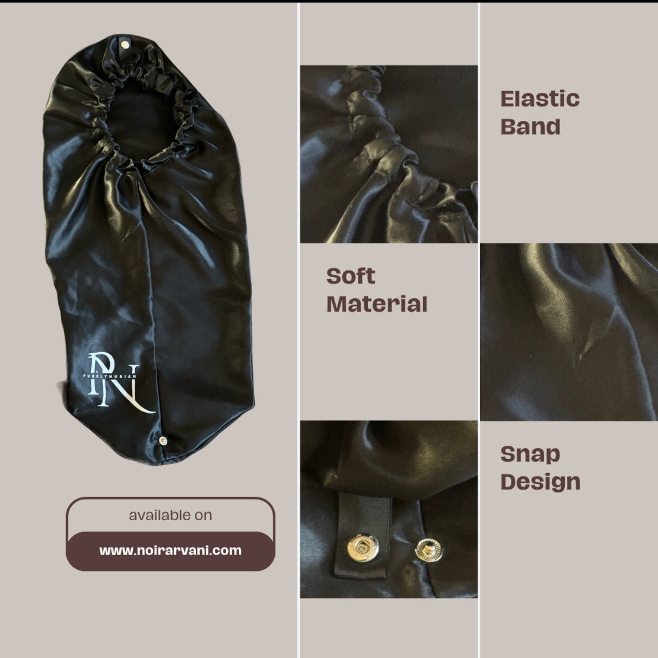 Noir Arvani Satni Bonnets